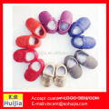 2016 New style support Mix 27 color wholesale cheap tassel leather moccasin baby shoes